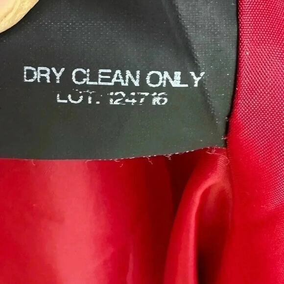 London fog, red lined double breasted pea coat size medium - Picture 7 of 7